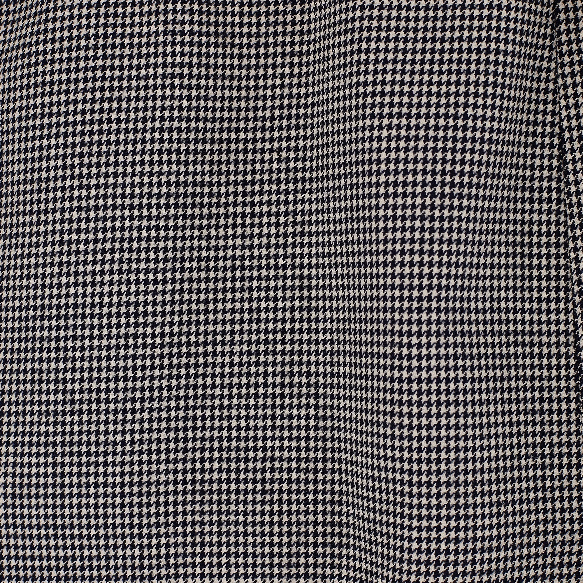 1980s Yves Saint Laurent Navy Houndstooth Mini-Skirt