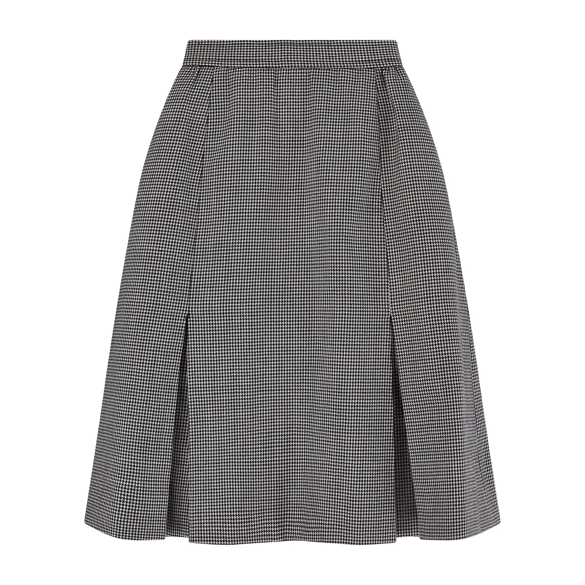 1980s Yves Saint Laurent Navy Houndstooth Mini-Skirt