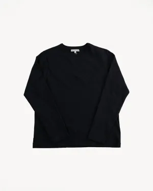 2S18.98 - 10.7oz Loopwheeled Heavy LS T-Shirt Relaxed Fit - Charcoal