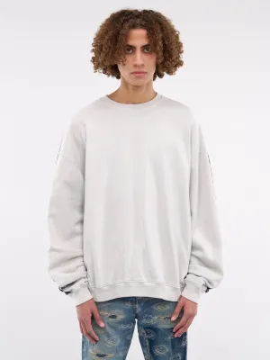 2Tone Bone Knit Sweater (EK-1139LCA-ECRU-BLACK)