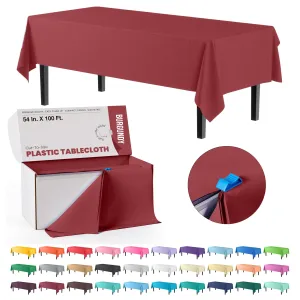 54 In. x 100 Ft. Cut To Size Table Roll | Burgundy
