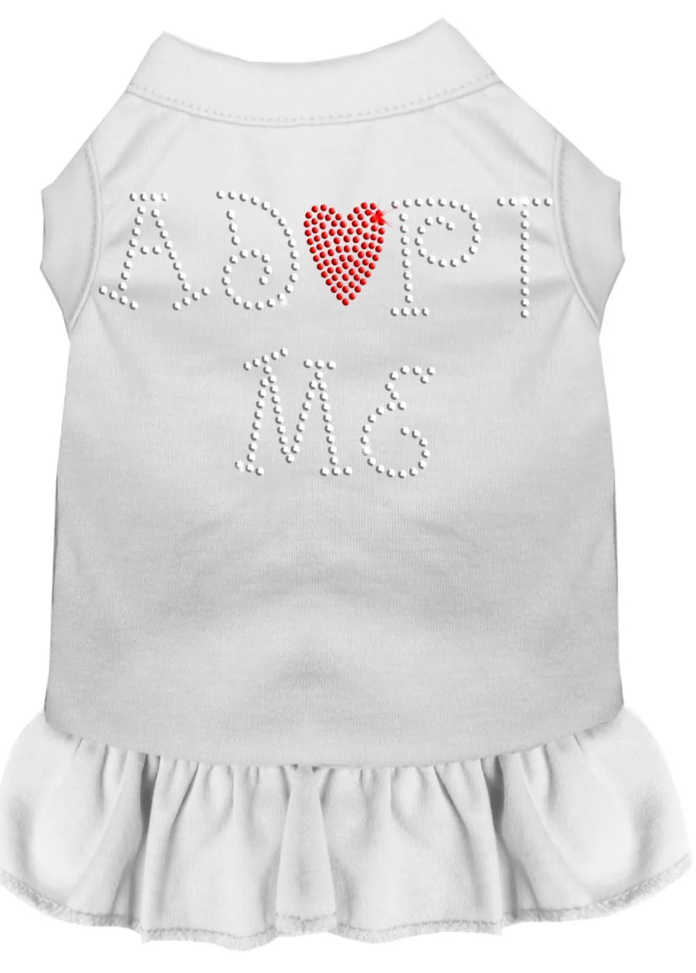 Adopt Me Rhinestone Dress White Sm