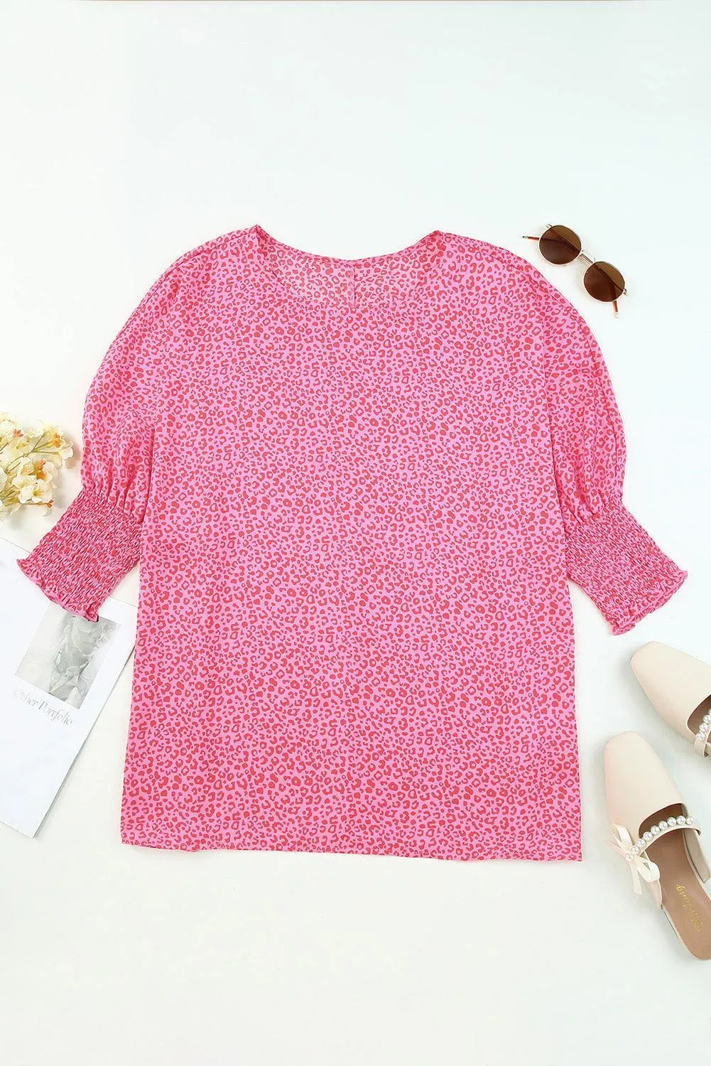 Amazing Half Sleeve Leopard Blouse