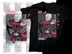 Archer Cool Anime Graphic Png Digital Download