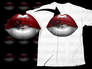 Arizona Cardinals Lips Graphic Design Png Digital Download