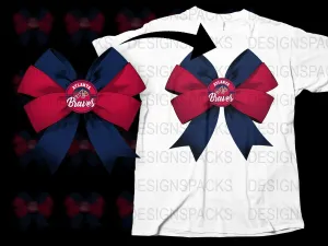 Atlanta Braves Themed Colorful Stylish Png Digital Download