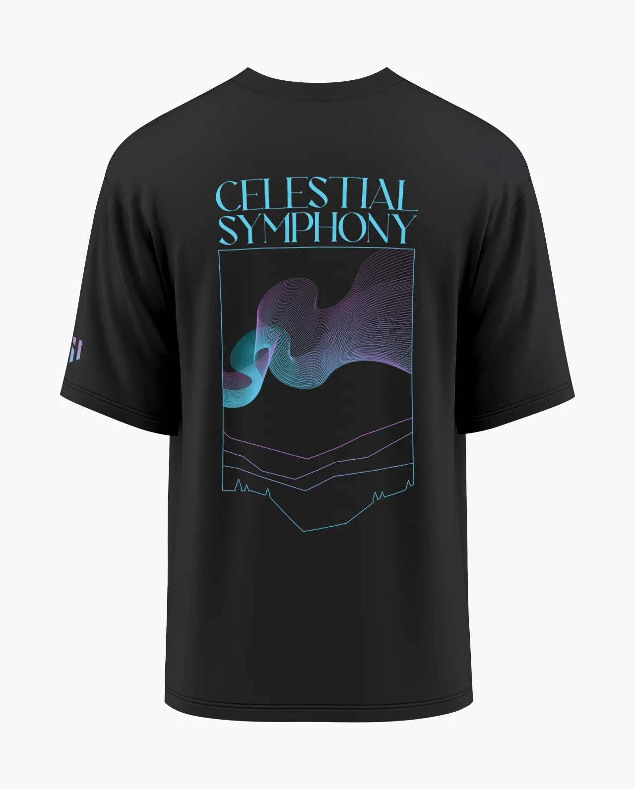 Aurora Borealis-Celestial Symphony Oversized T-Shirt