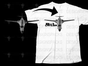 B-1 Lancer Military Aircraft Graphic Png Digital Download