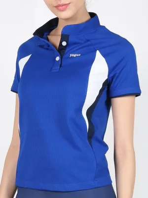 Blue Buttoned T-shirt