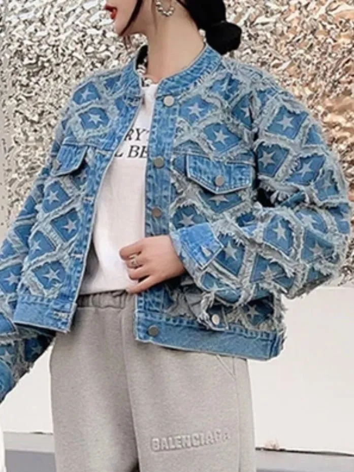 Blue jeans stars jacket