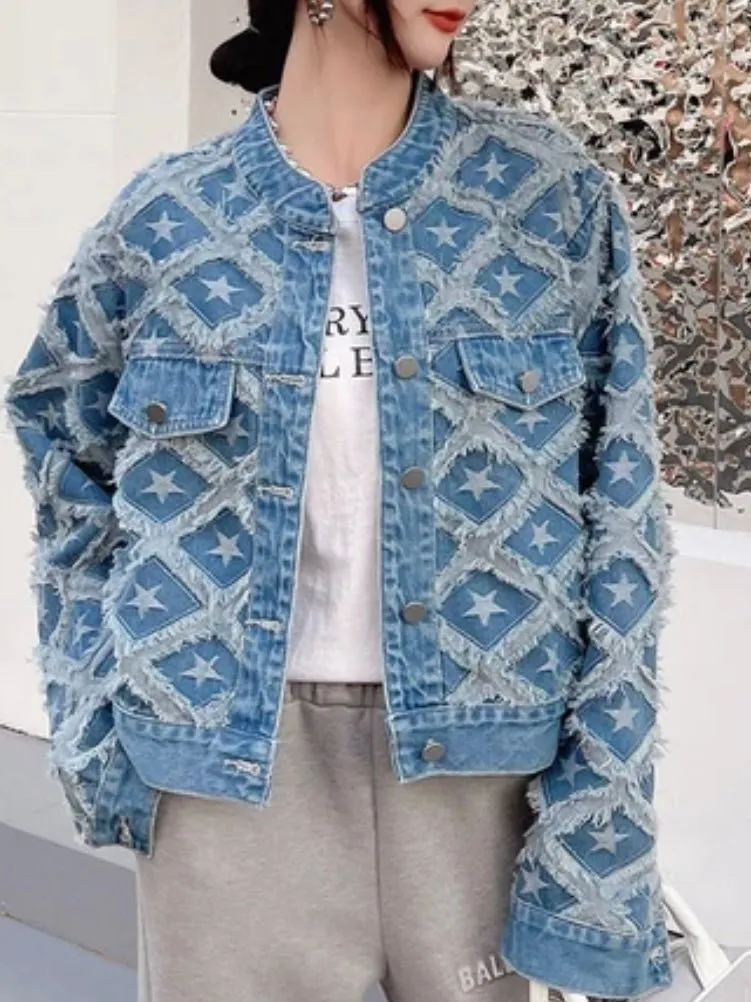 Blue jeans stars jacket
