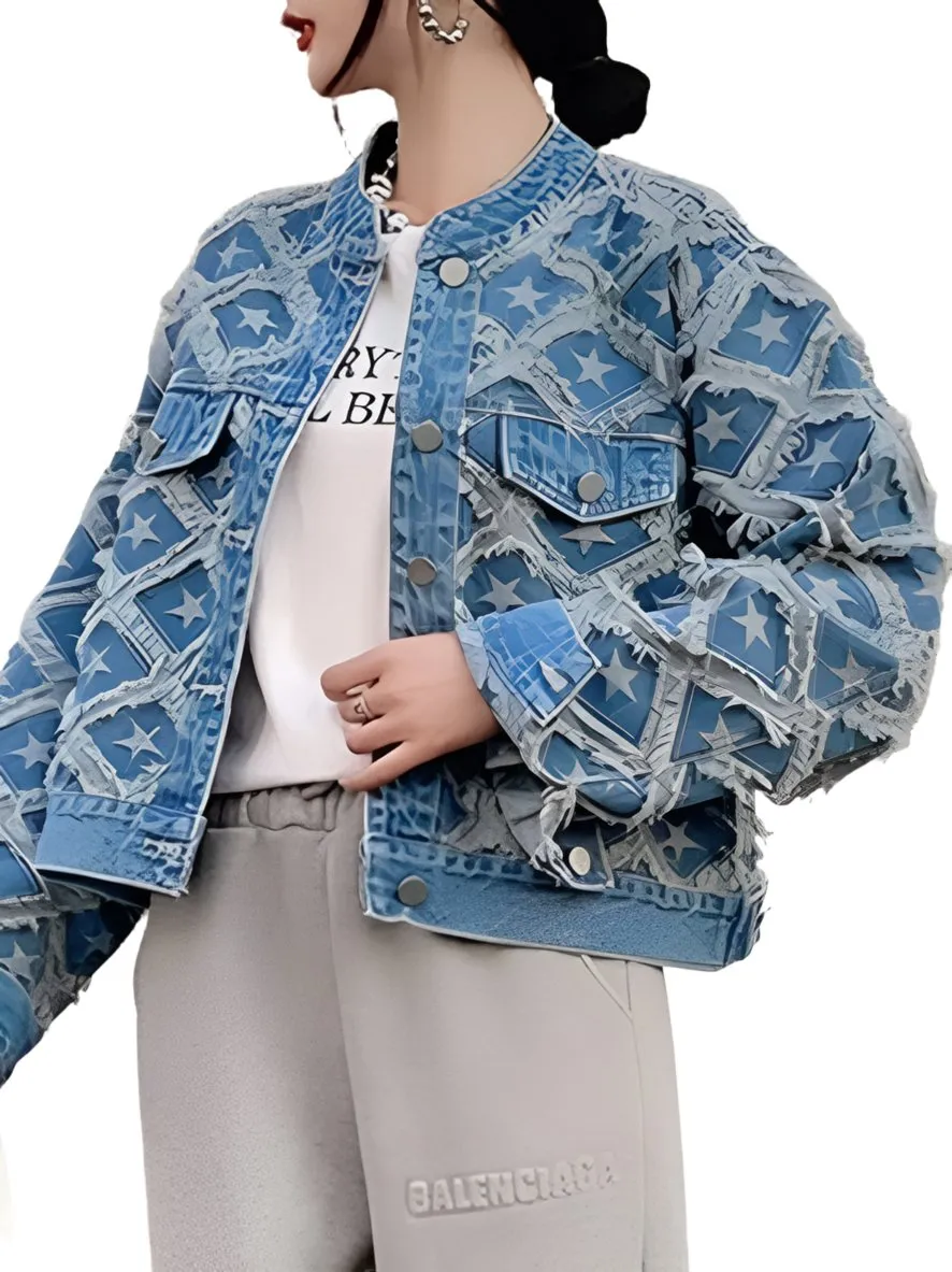 Blue jeans stars jacket