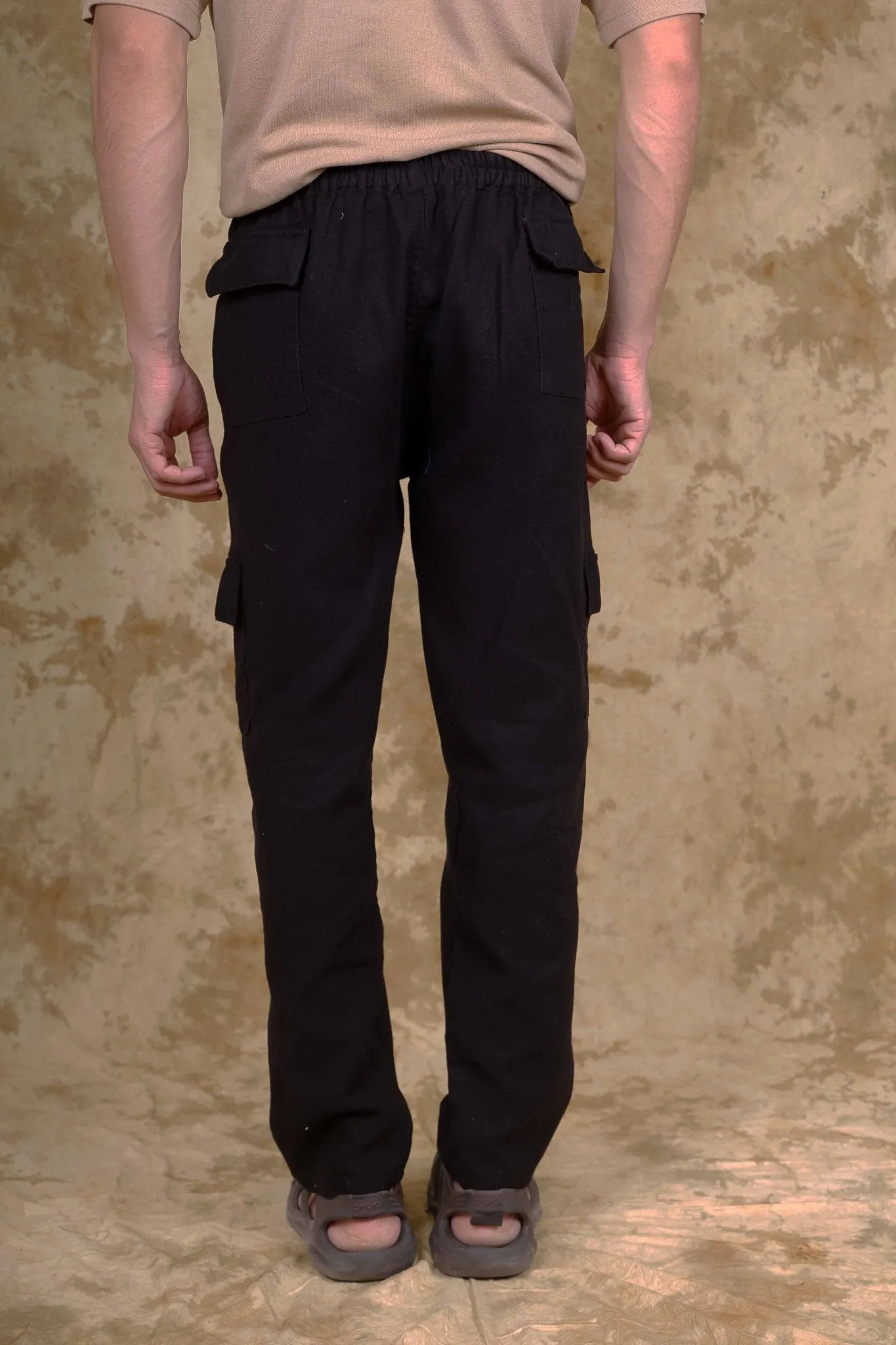 Bluebird Men's Slim Fit Cotton Cargo Pant Black