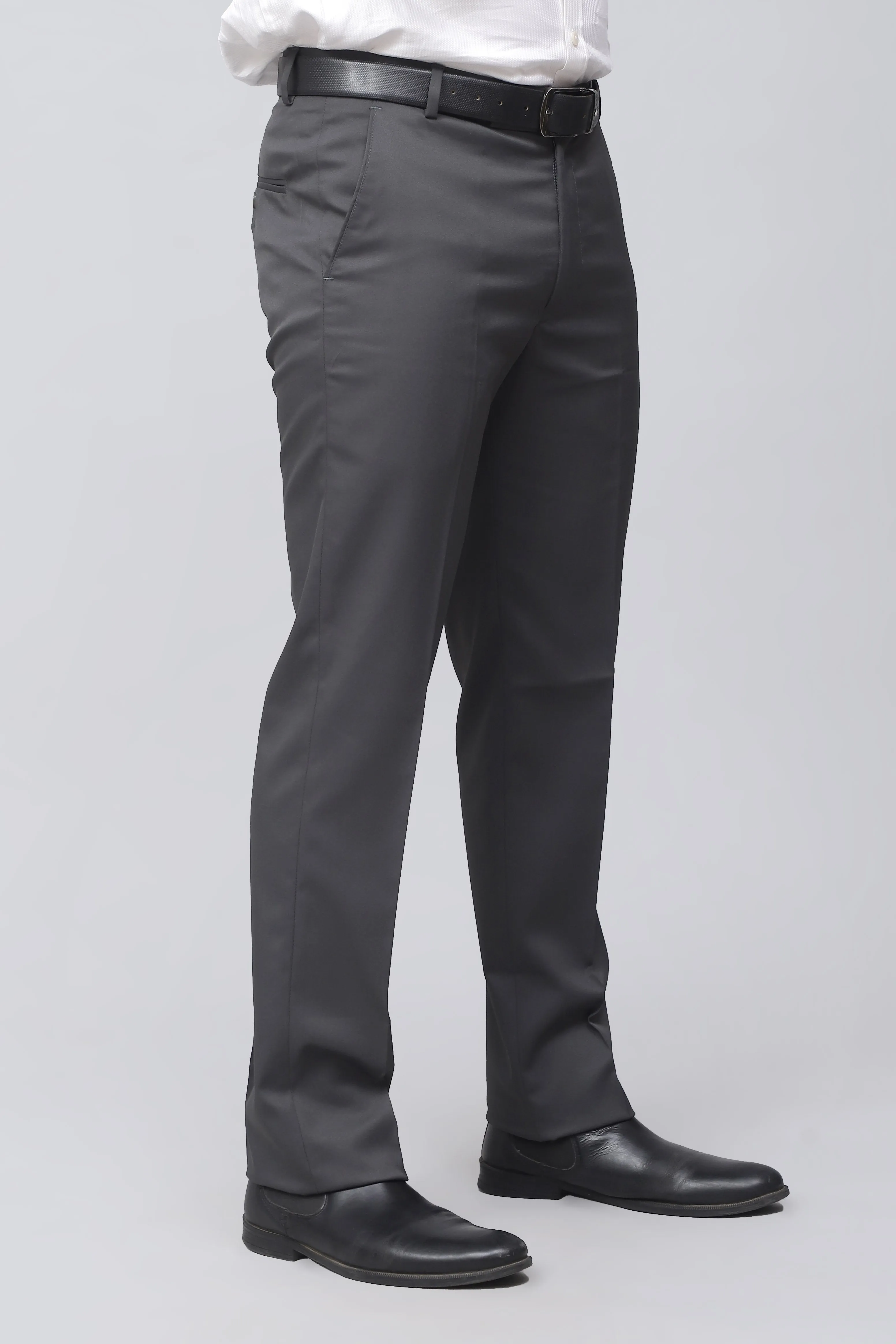 Bluebird Men's Sophisticated Anchor Grey Formal Trousers