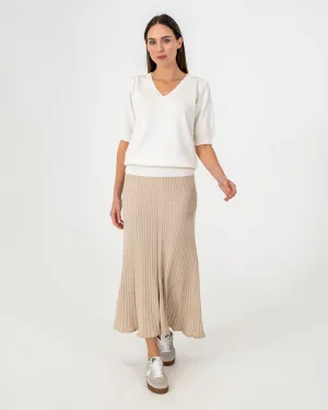 CALLIE SKIRT - SANDSTONE
