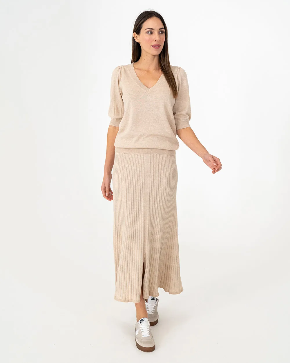 CALLIE SKIRT - SANDSTONE