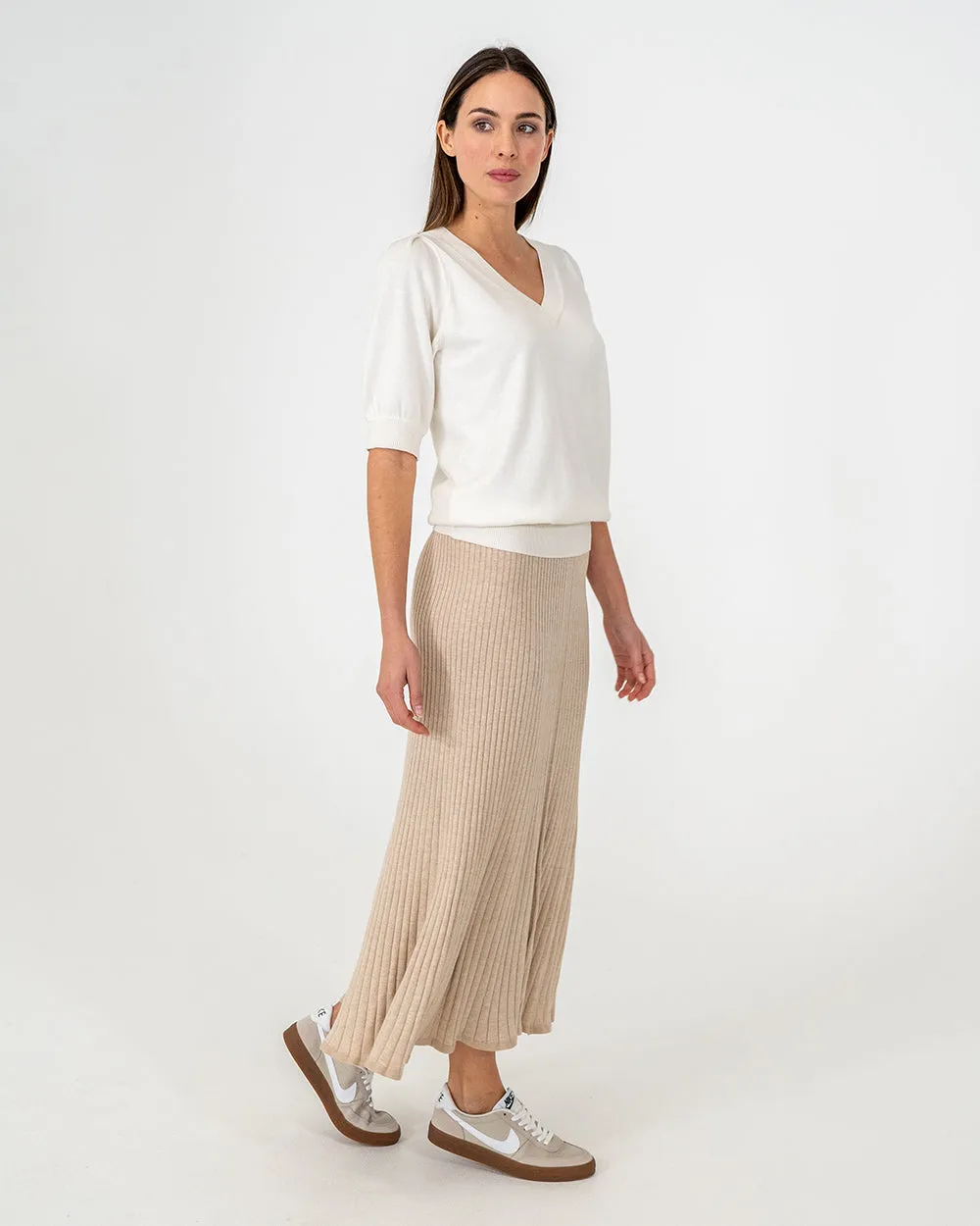 CALLIE SKIRT - SANDSTONE