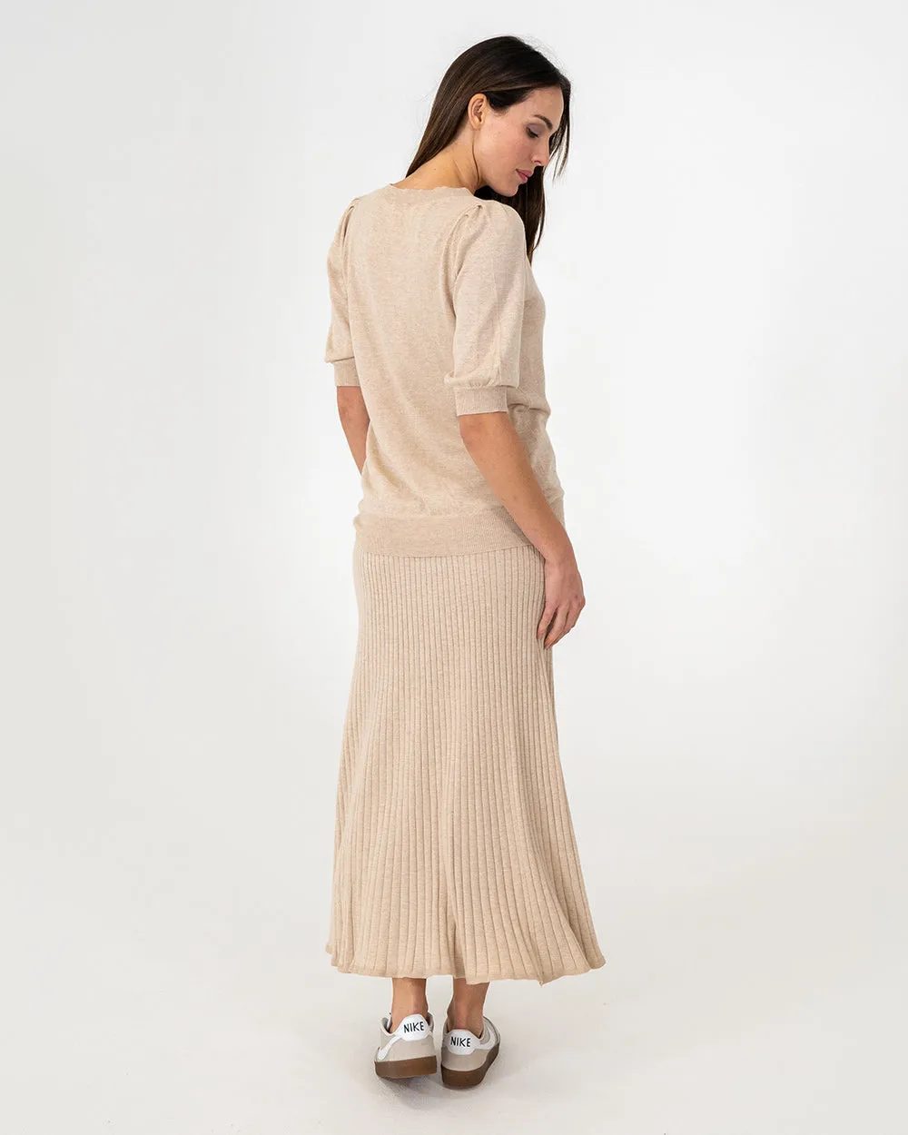 CALLIE SKIRT - SANDSTONE