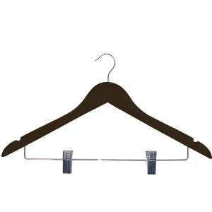 Corby Burlington Guest Hangers with Clips, Black (Case of 100)