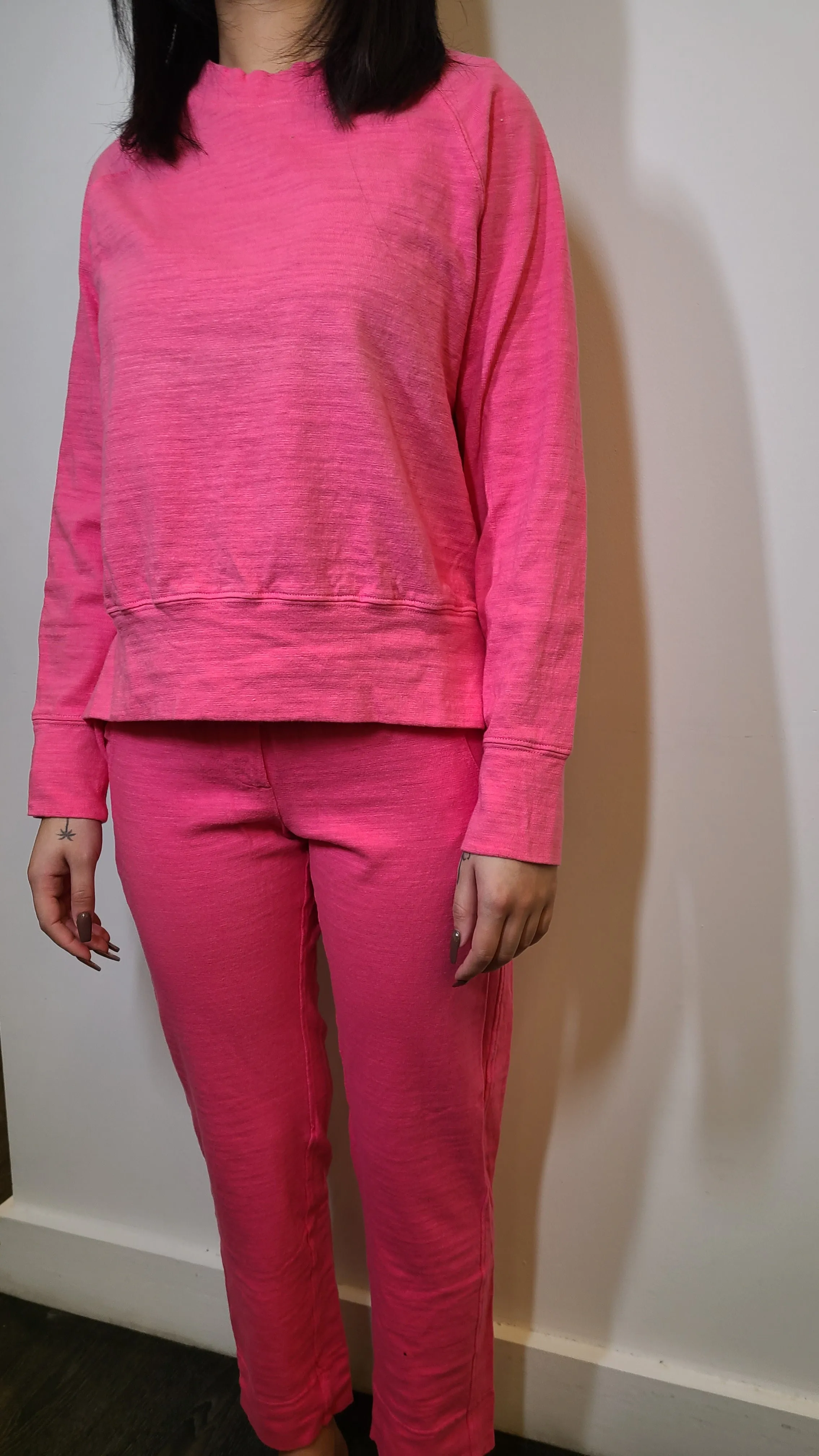 COTTON JOGGERS in FUCHSIA