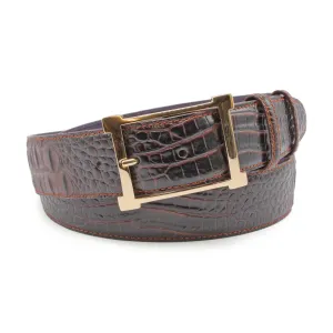 Crème Brulee Mock Caiman Open Face Belt