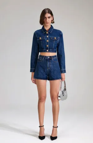 Denim Jacket with Buttons