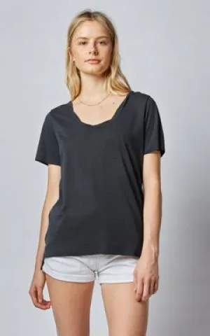 DRICOPER NOVA LOOSE TEE IN BLACK LEOPARD