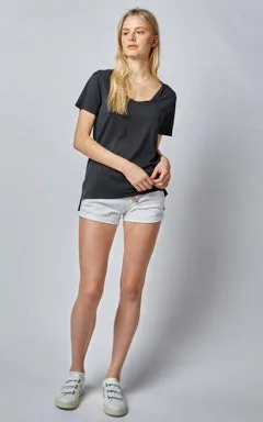 DRICOPER NOVA LOOSE TEE IN BLACK LEOPARD