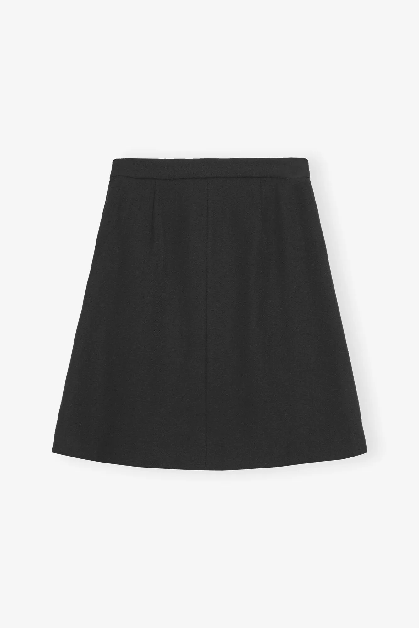 Ganni Light Twill Suiting Skirt - Black