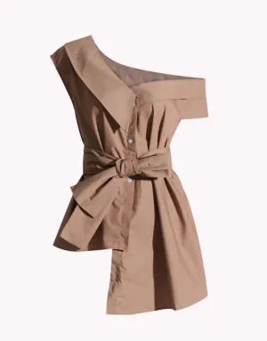 Giada Diagonal Collar Blouse