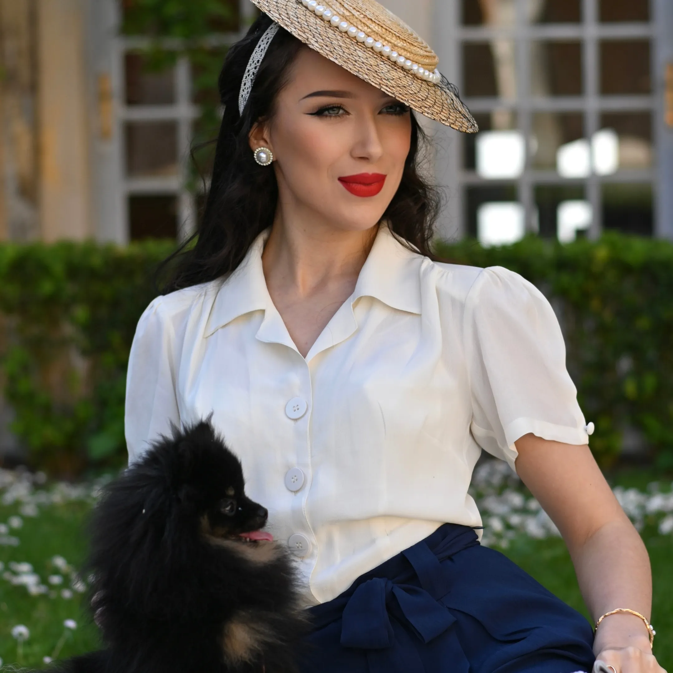 Grace Blouse in Cream