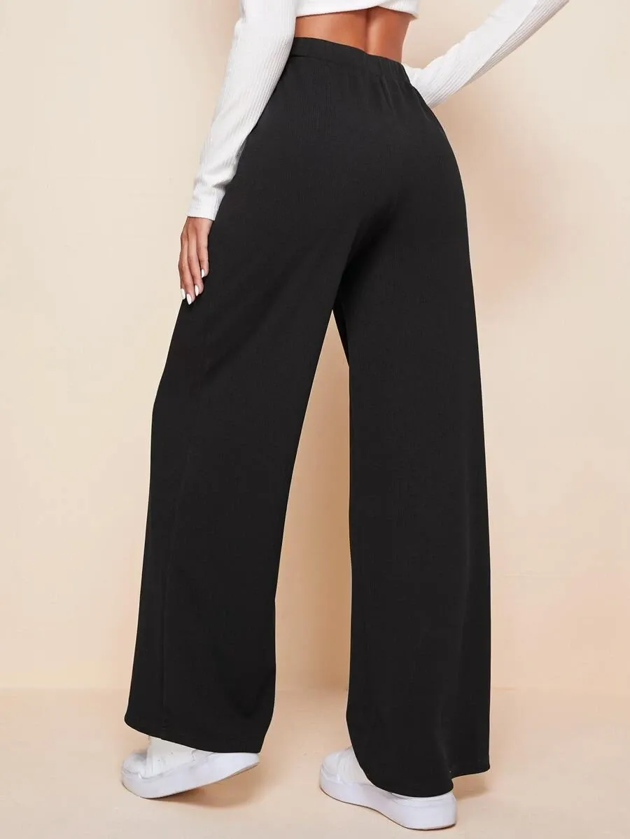 High Waist Wide Leg Pants