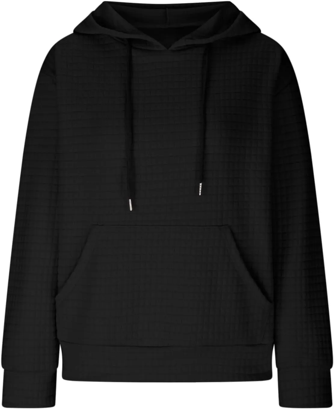 Hoodies for Women Trendy Oversized Waffle Knit Hooded Sweatshirts with Pockets Comfy Fall Sweatshirts Outfits