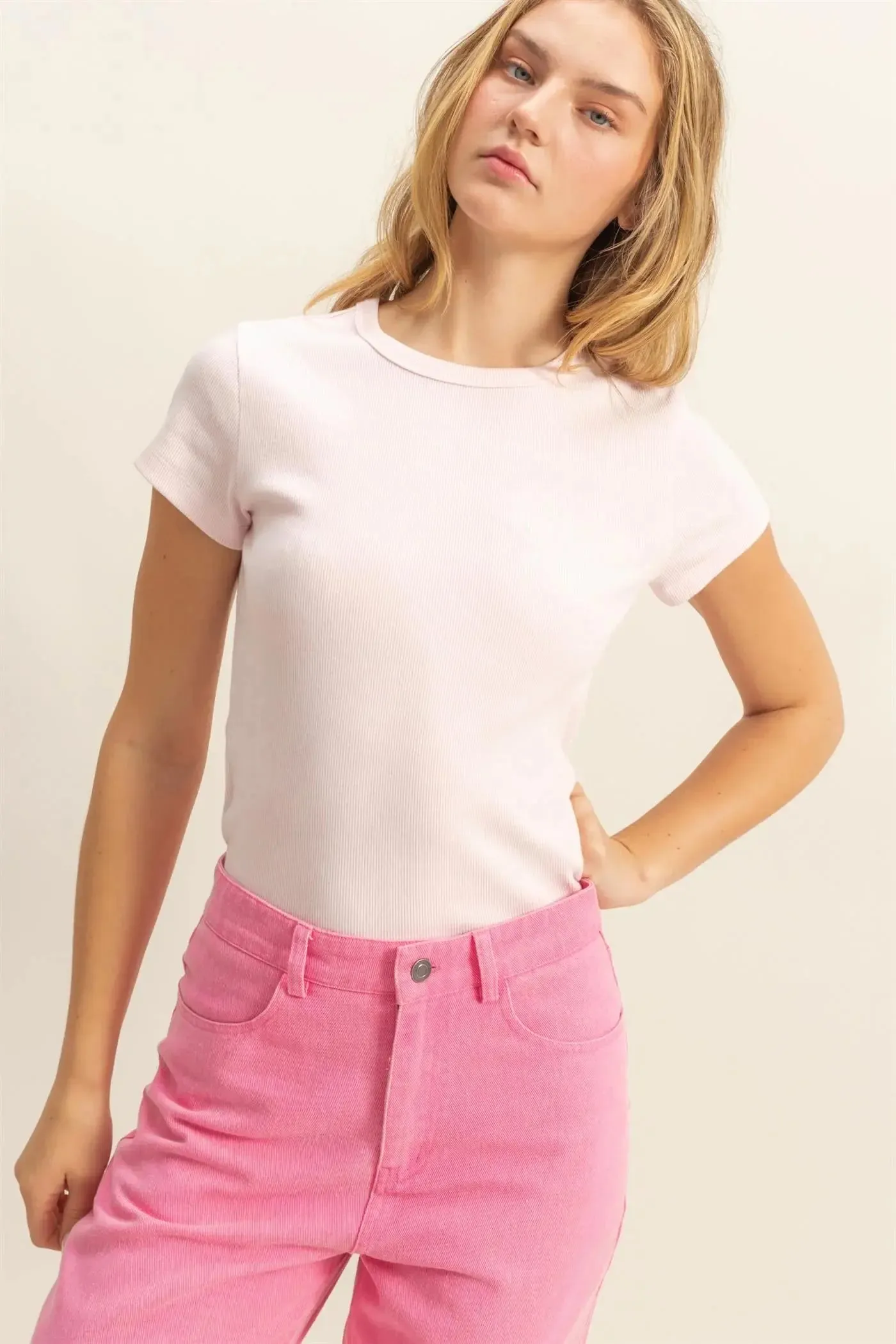 Hyfive Inc. Ribbed Spring Tee  Flattering, Everyday Style