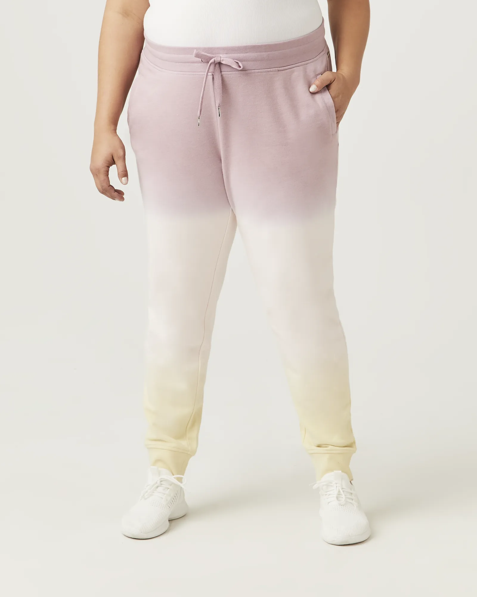 Jenny Ombre Jogger | Mauve / Yellow