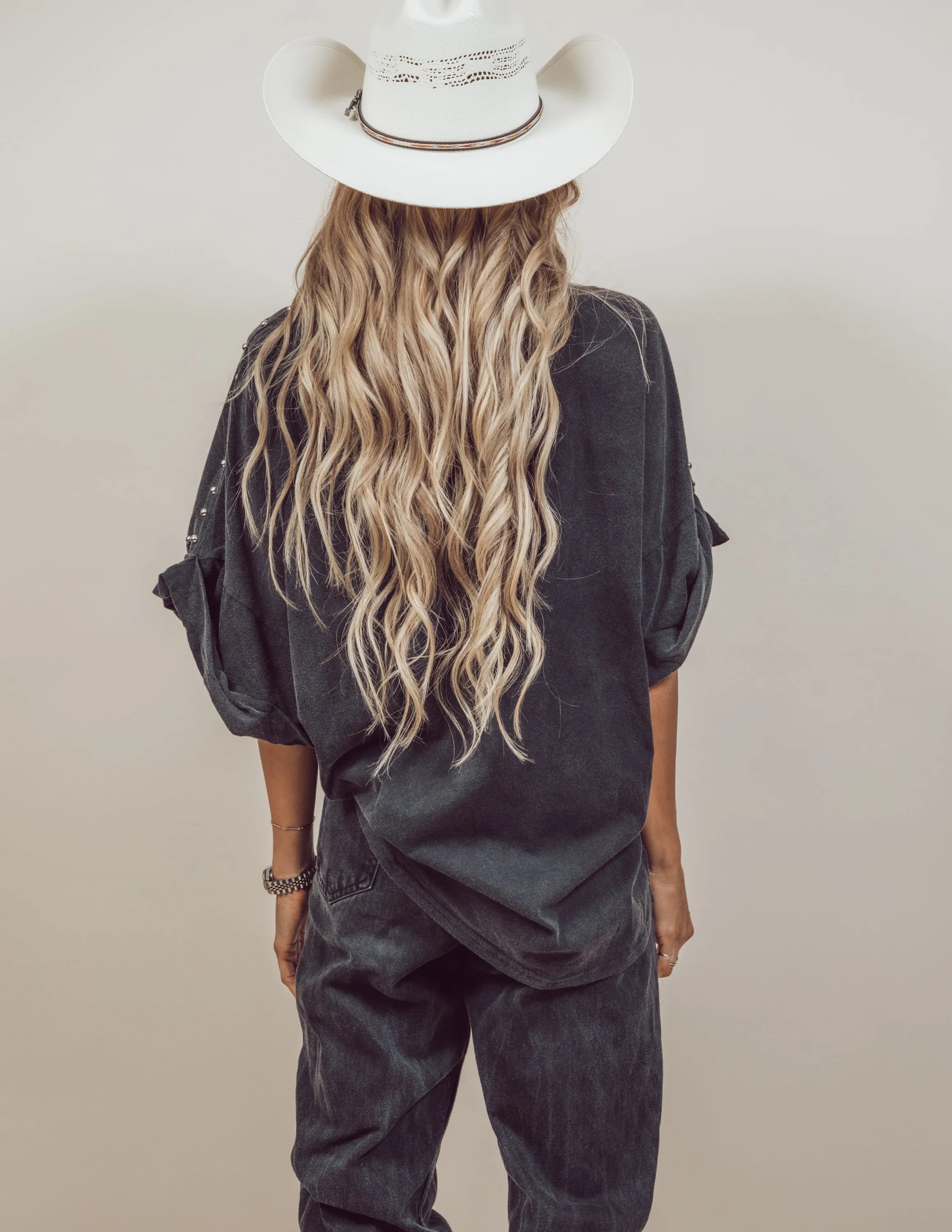 Jessica Oversized Studded Top