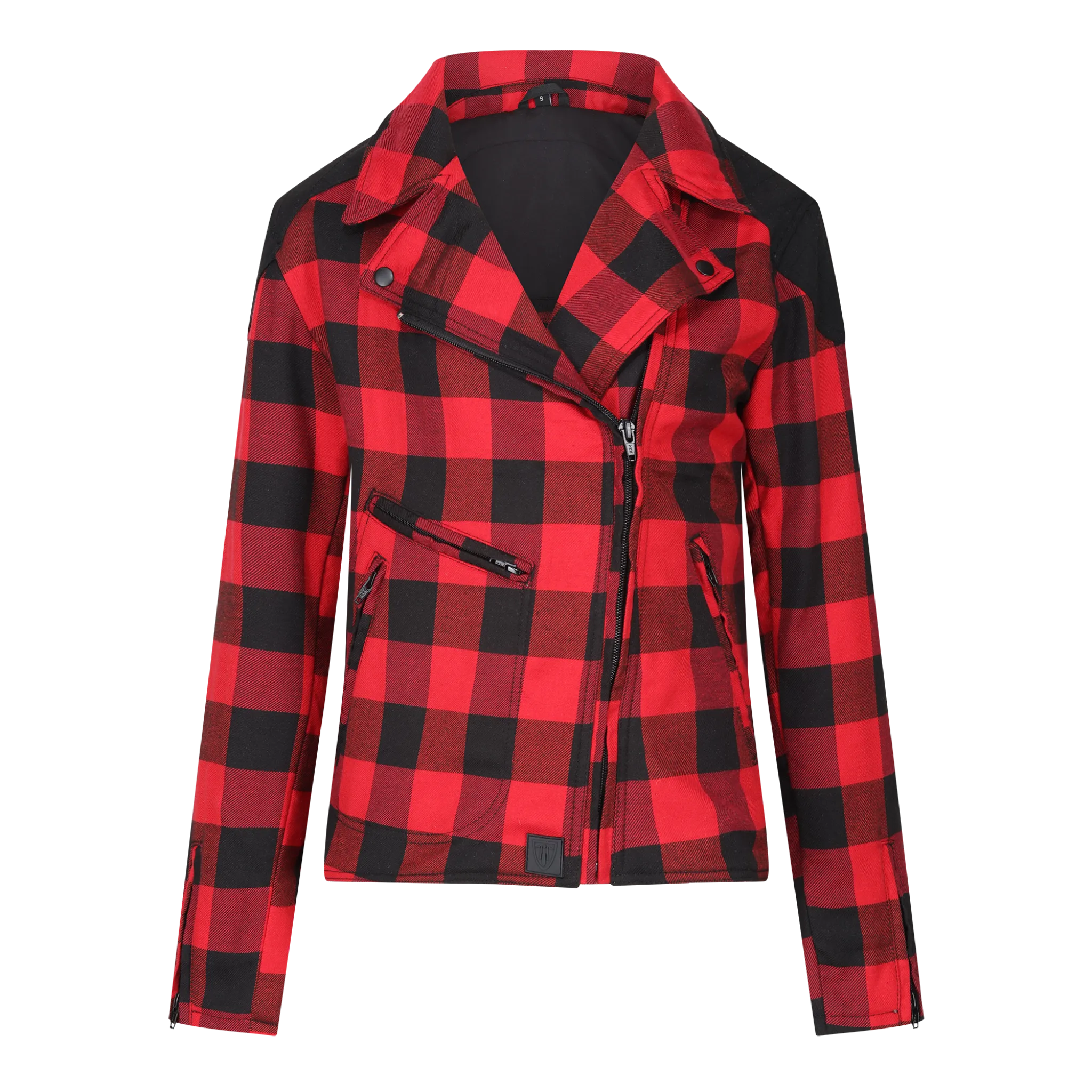JESSIE FLANNEL RED - Women's Motorcycle Jacket