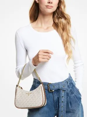 Jet Set Charm Small Logo Shoulder Bag