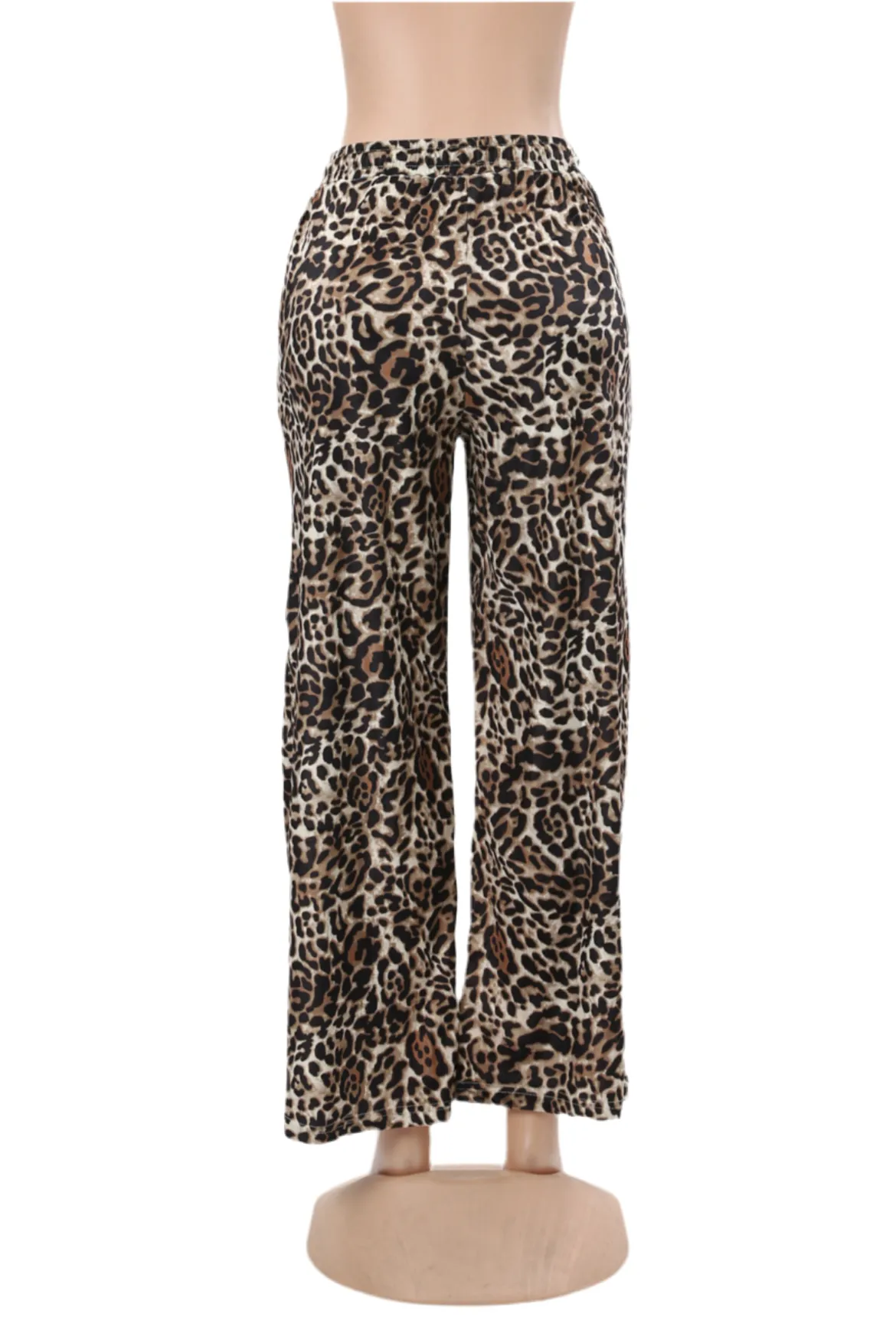 Leopard Wide Leg Joggers