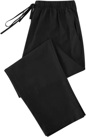 Lmdudan 2025 Women Casual Cotton Linen Pants Lightweight Summer Elastic Waist Beach Pants Plus Size Solid Lounge Long Trouser