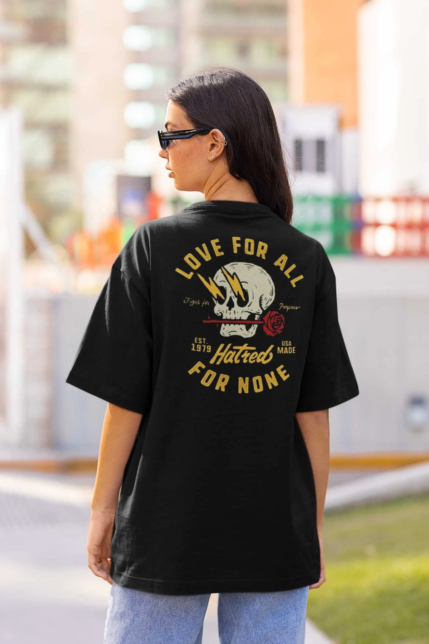 Love For All - Gym Oversized T Shirt