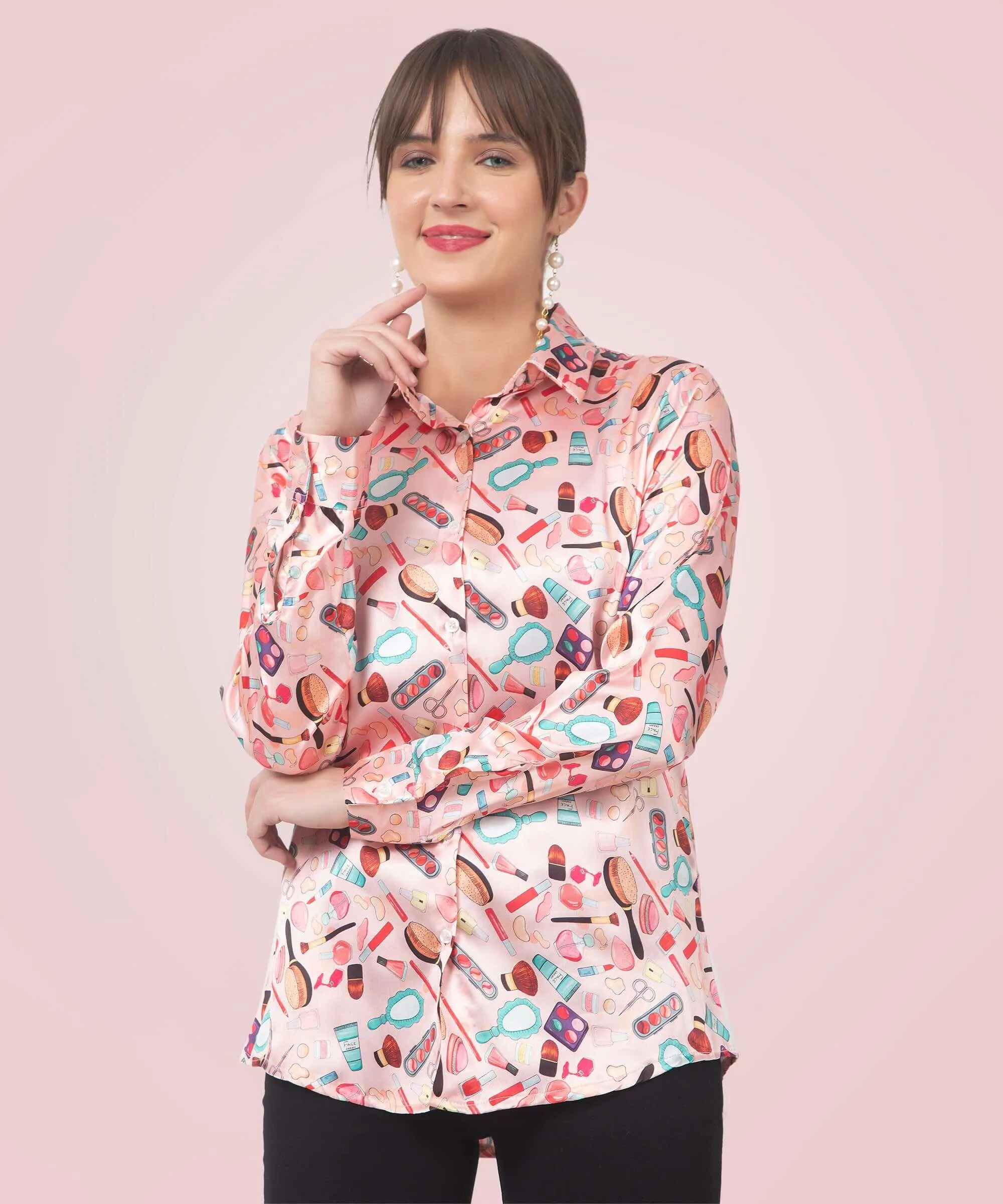 Makeup Forever Printed satin Shirt