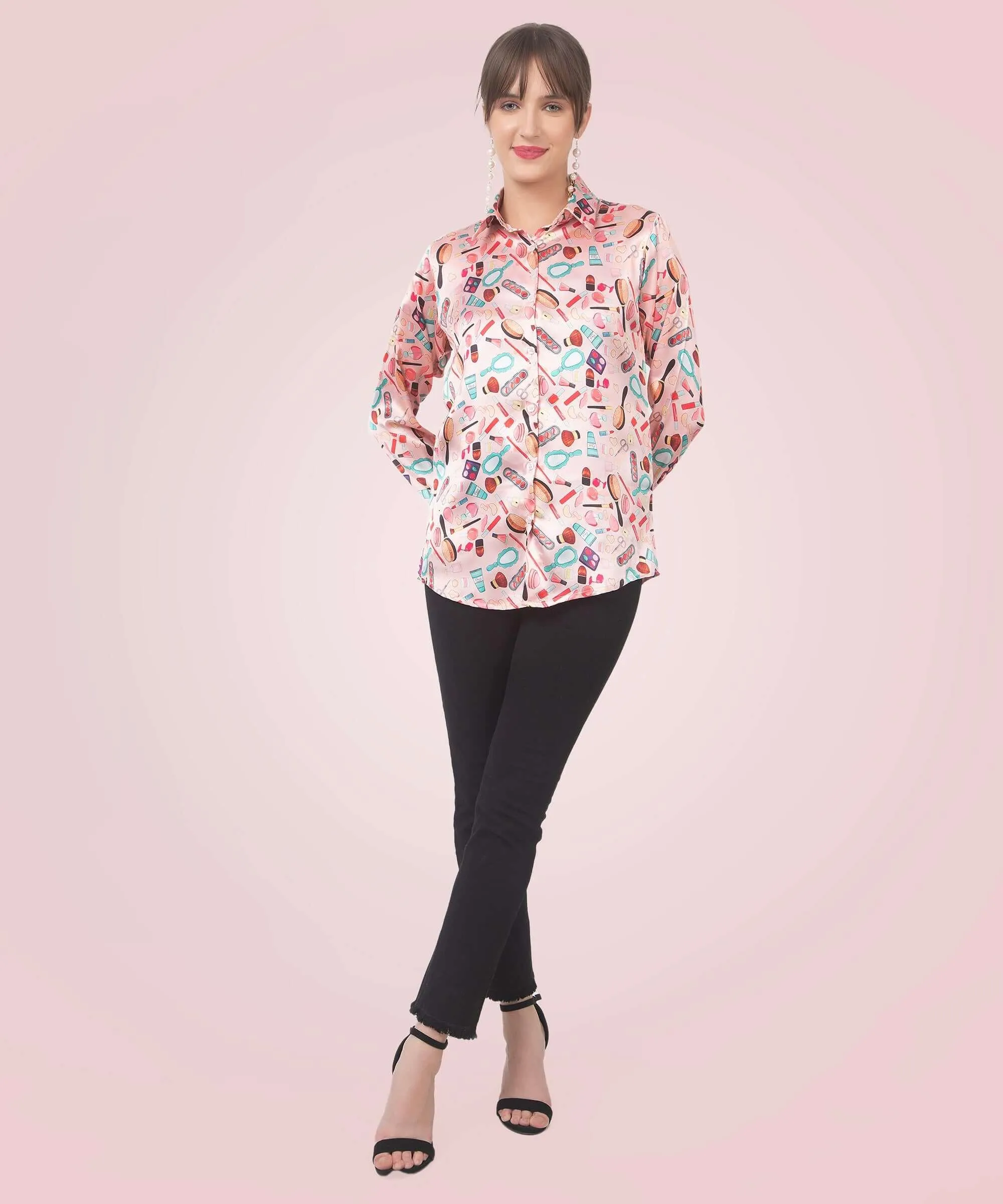 Makeup Forever Printed satin Shirt