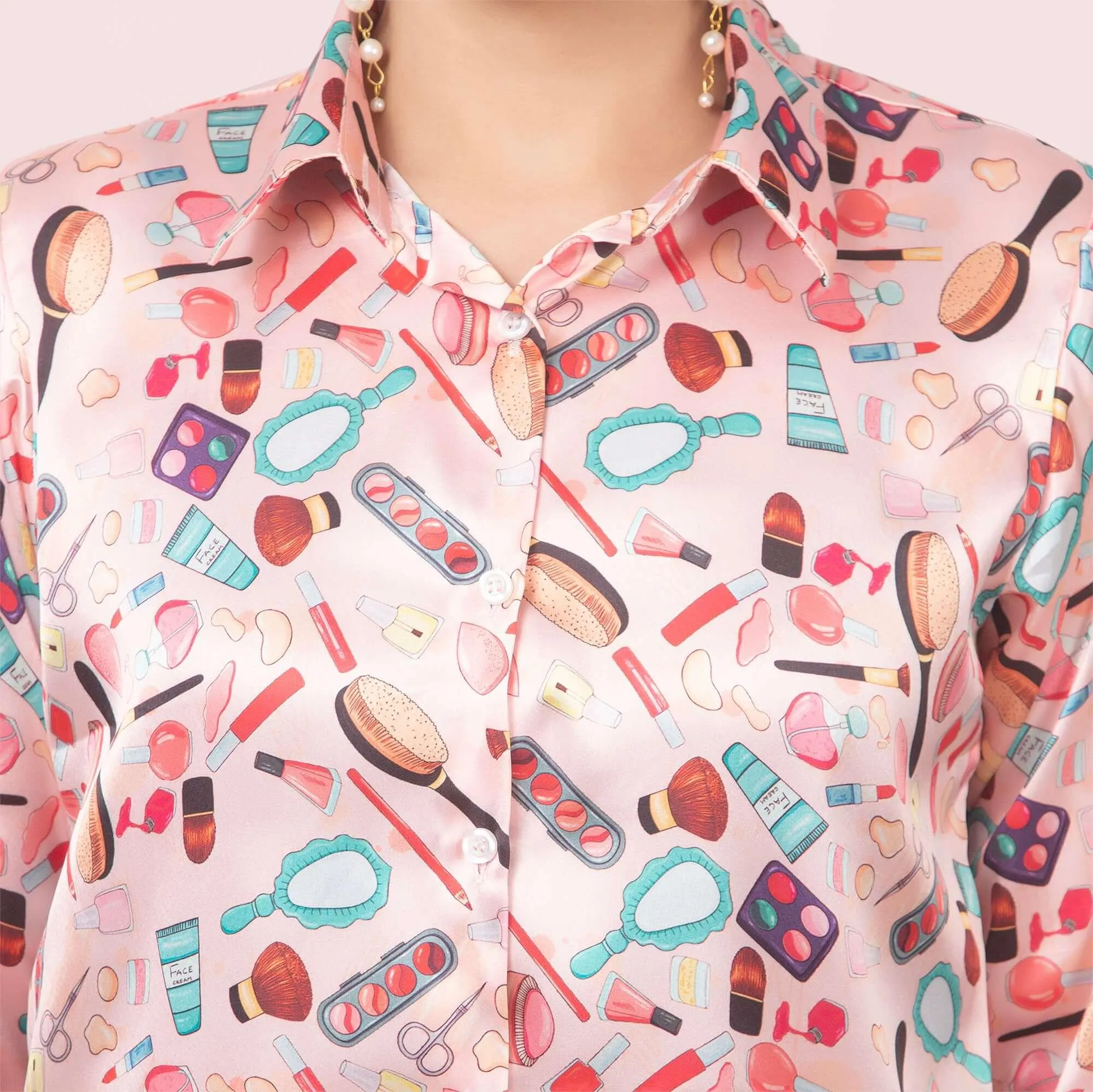 Makeup Forever Printed satin Shirt