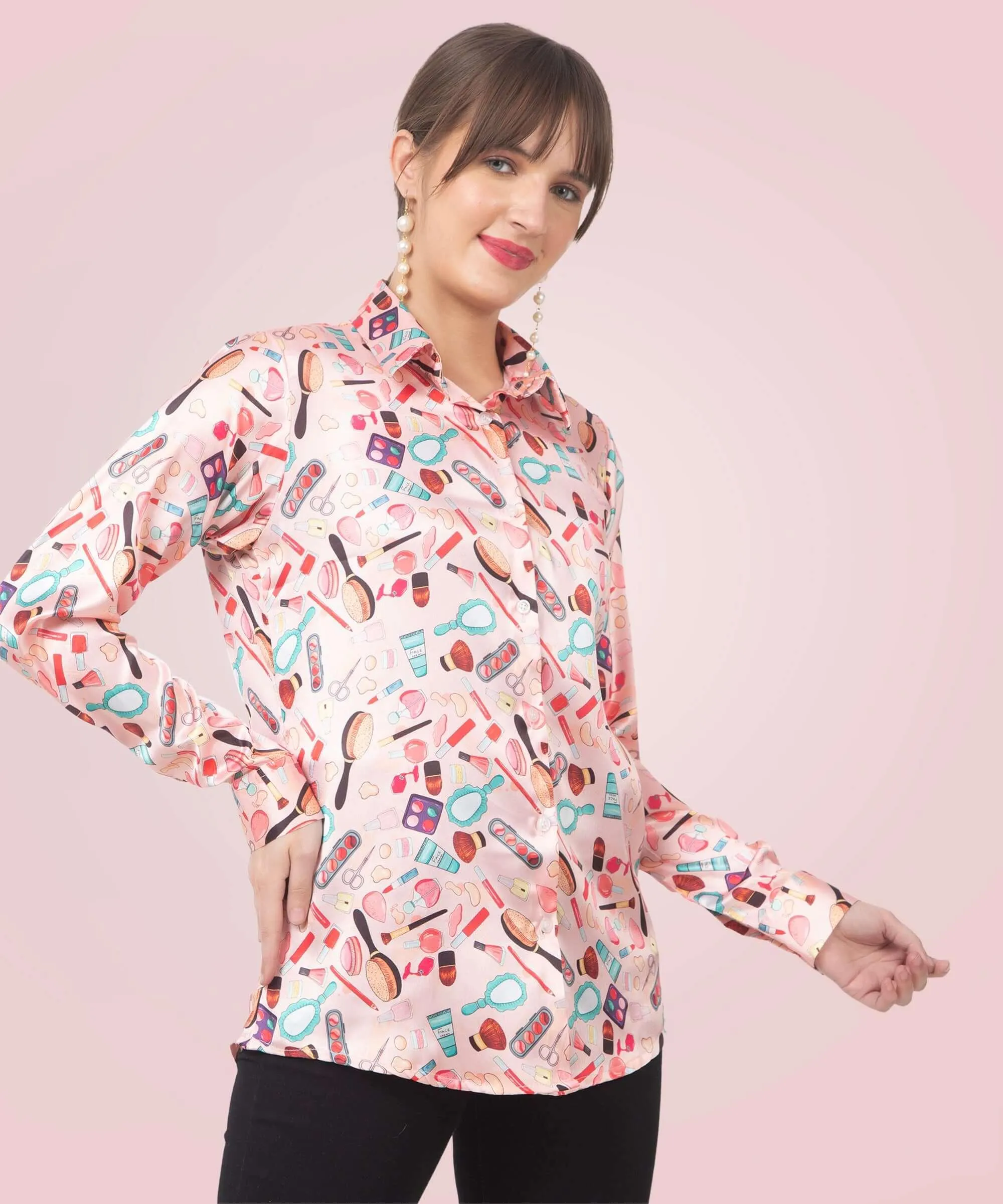Makeup Forever Printed satin Shirt
