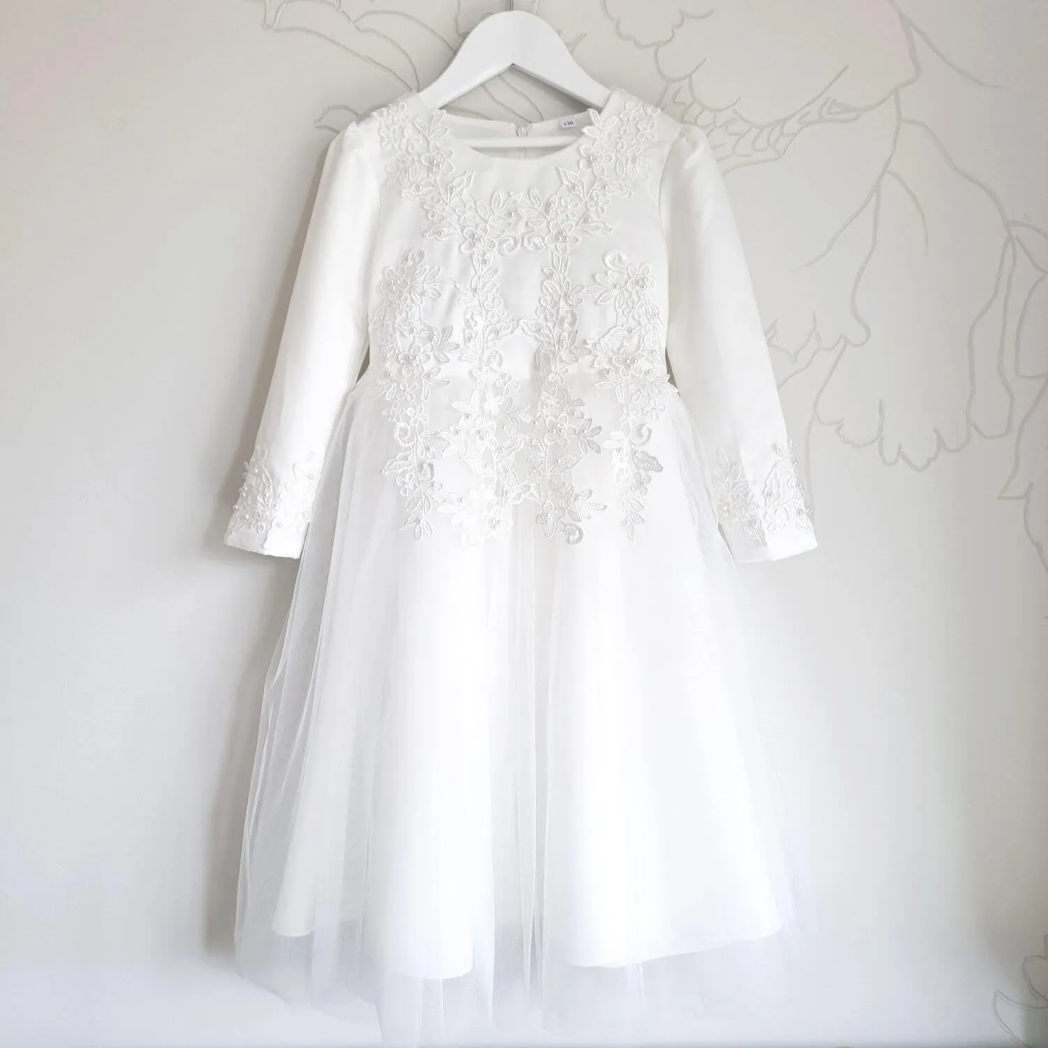 Mary - Long sleeves communion dress