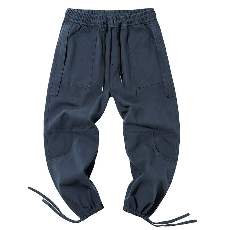 Men's Fashion Solid Color Drawstring Joggers