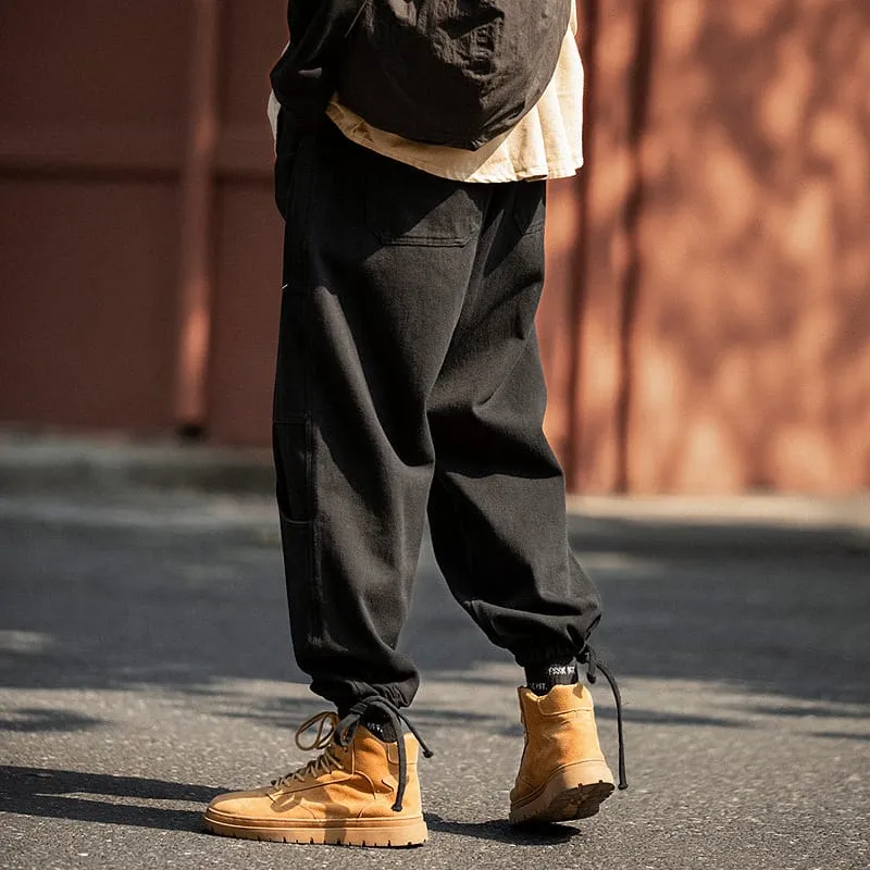 Men's Fashion Solid Color Drawstring Joggers