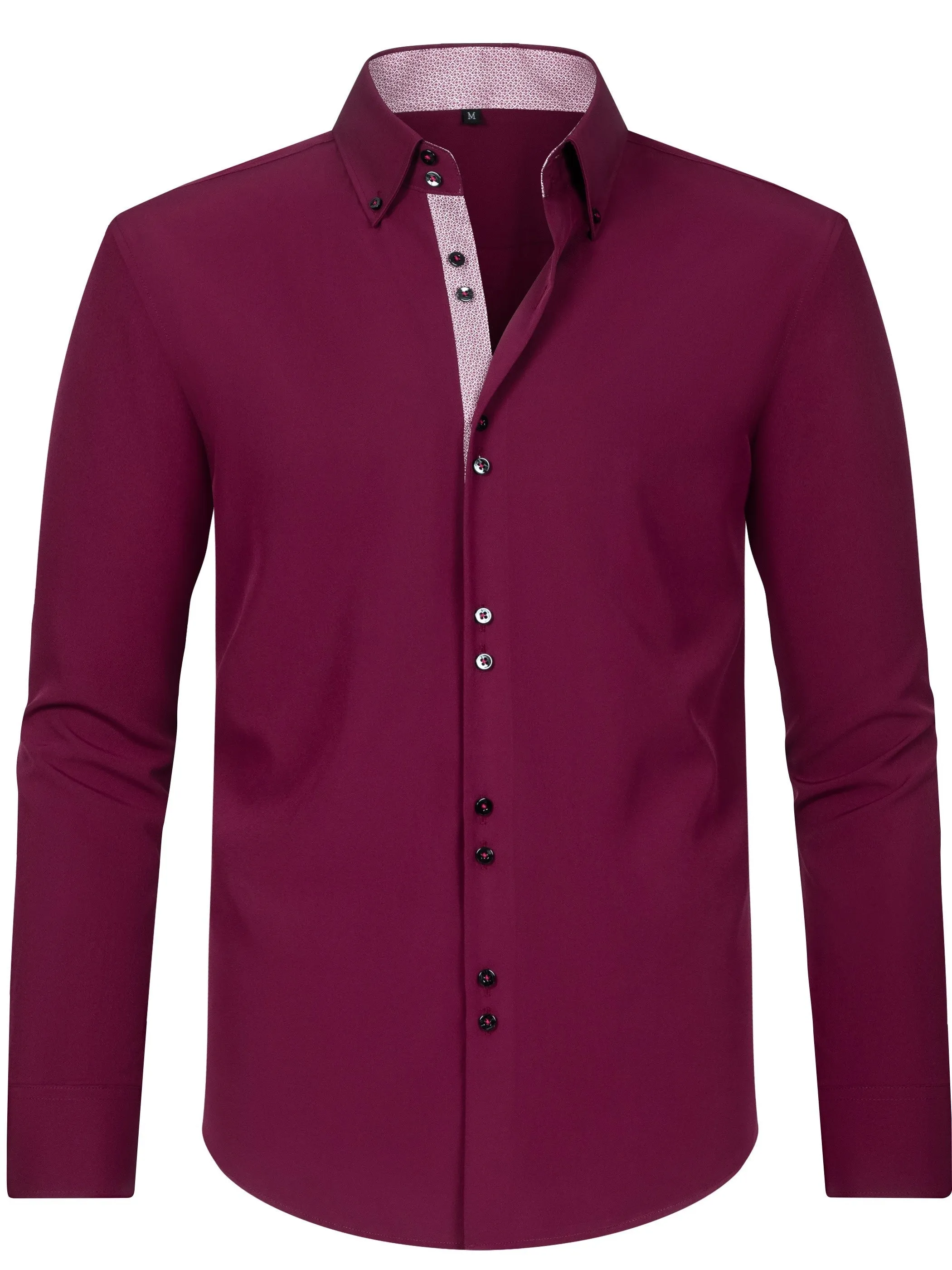 Men's Solid Color Design Dress Shirts