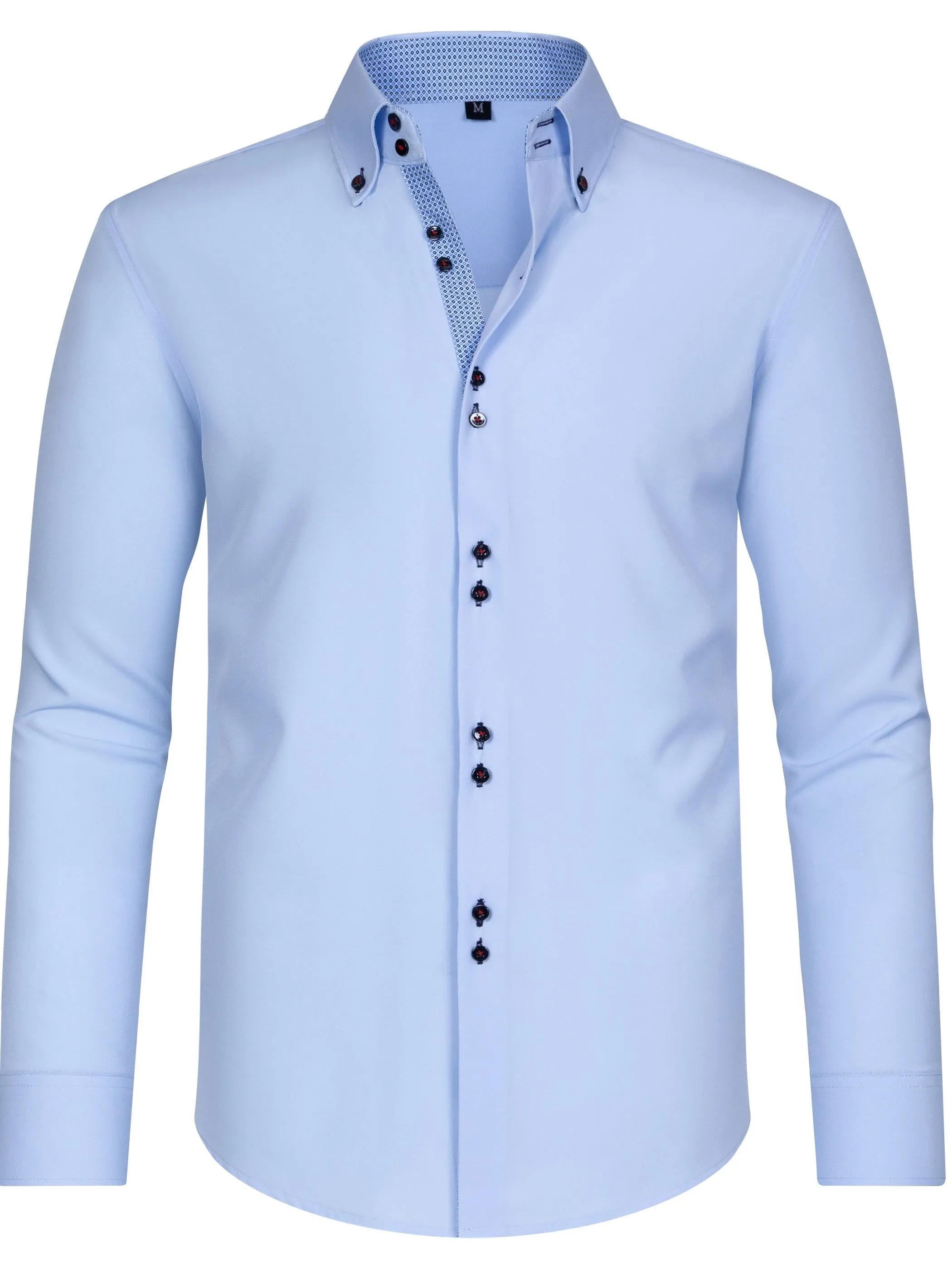 Men's Solid Color Design Dress Shirts